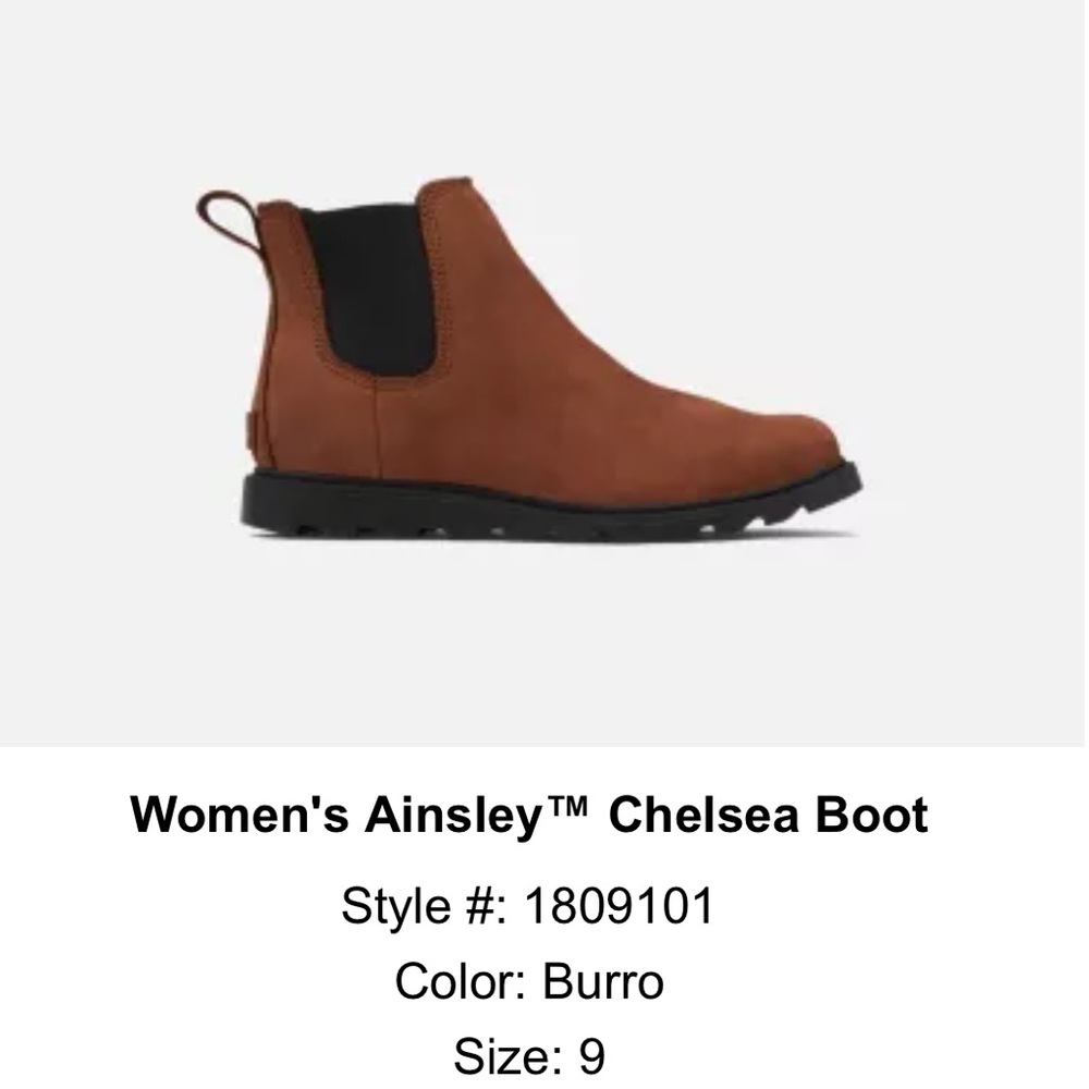 Sorel Women's Ainsley Chelsea Boot size 9 - Picture 6 of 6